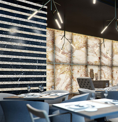 FBinnotech - leaflat - carbon tiles - mother of perl - luxury interior - interior design - carbonfiber tiles - piastrelle carbonio