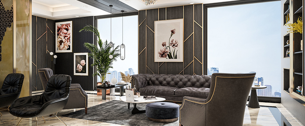 18a FBinnotech - leaflat - carbon tiles - mother of perl - luxury interior - interior design - carbonfiber tiles - piastrelle carbonio