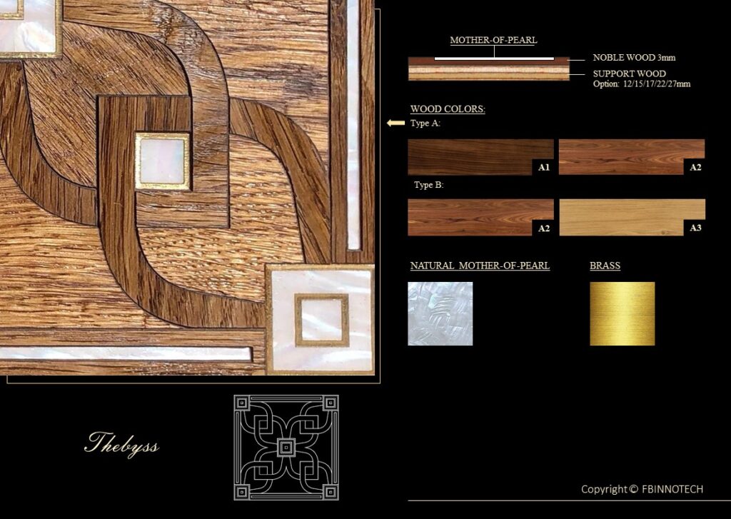 Thebyss PARQUET FBINNOTECH intarsiato in madreperla