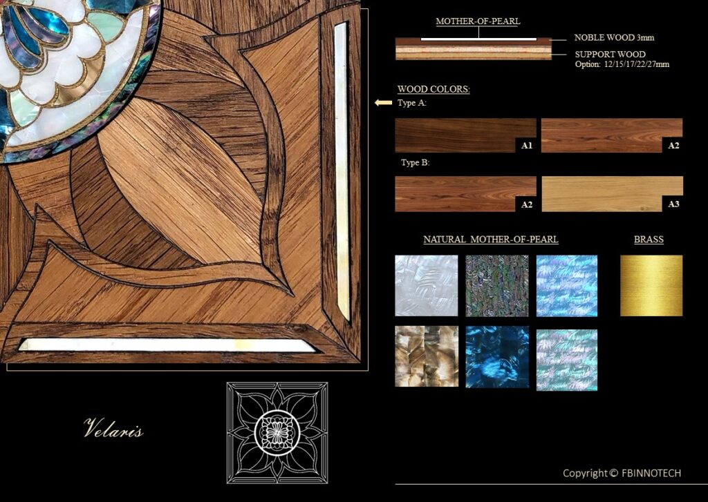 Velariss PARQUET FBINNOTECH intarsiato in madreperla