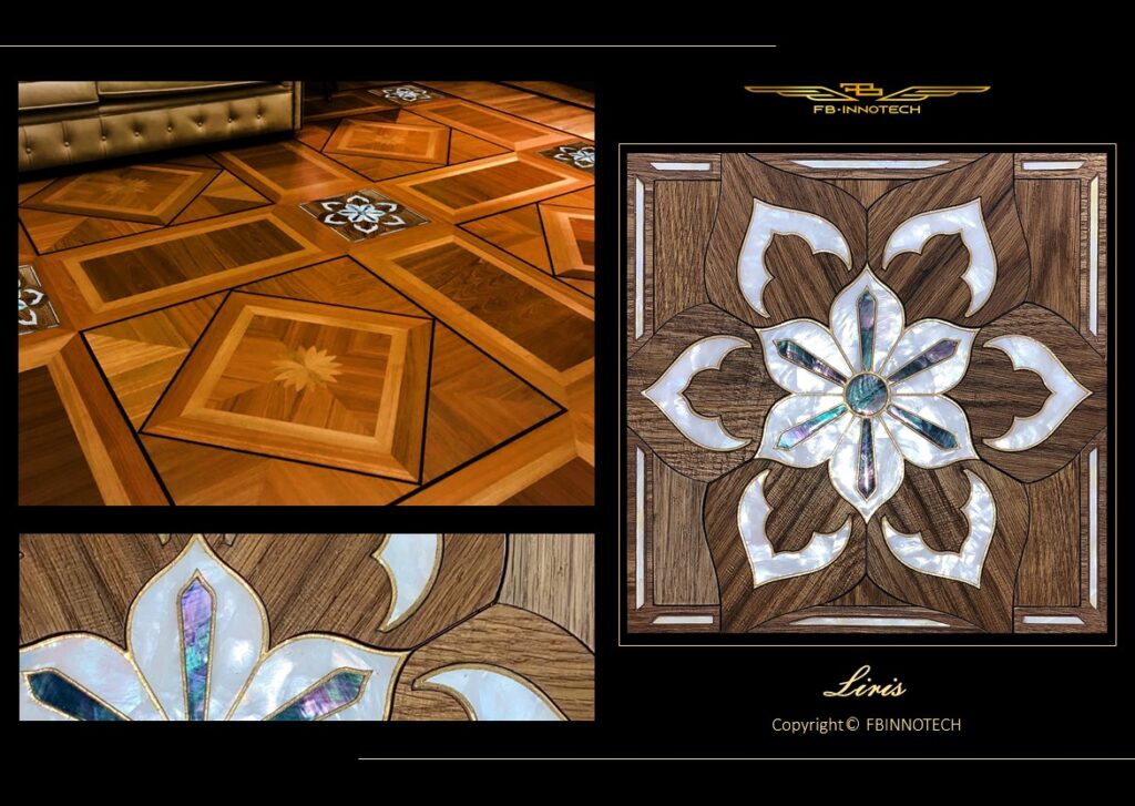 Liris PARQUET FBINNOTECH intarsiato in madreperla