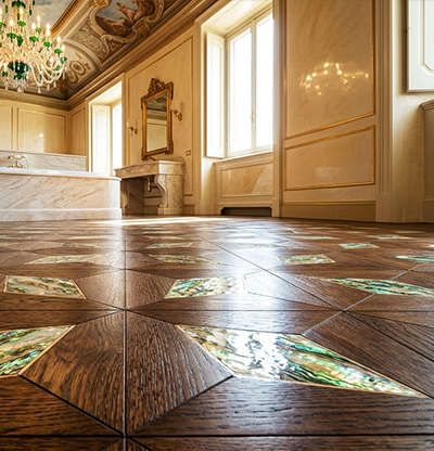 bespoke mother of pearl mosaic FBINNOTECH panel decor