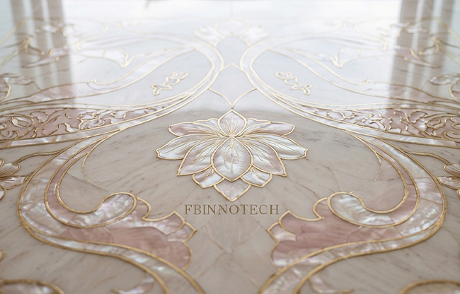 bespoke mother of pearl mosaic FBINNOTECH panel decor