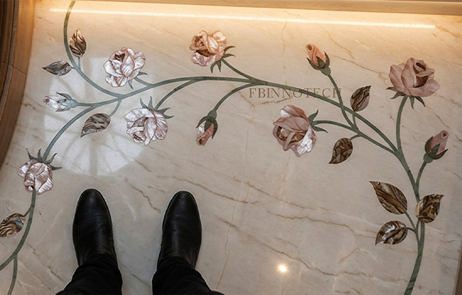 bespoke mother of pearl mosaic FBINNOTECH panel decor
