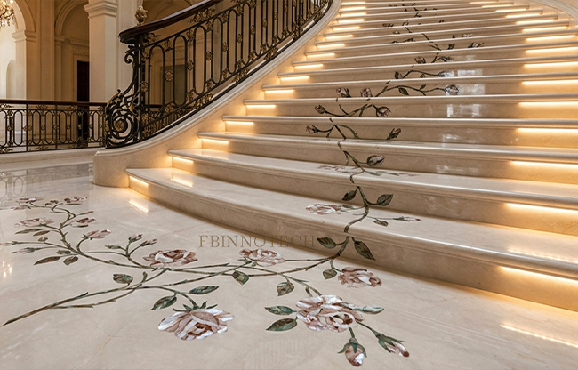bespoke mother of pearl mosaic FBINNOTECH panel decor